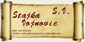 Stajka Vojnović vizit kartica